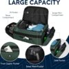 Haimont 50L Travel Duffle Bag for Men Women Foldable Sports Duffle Backpack…