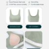PAVOI ACTIVE Buttery Soft Sports Bras for Women – High Support Low Scoop…