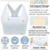 RUNNING GIRL Sports Bra for Women High Support,Molded Cup Strappy Running…
