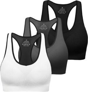 MIRITY Women Racerback Sports Bras – High Impact Workout Gym Activewear Bra