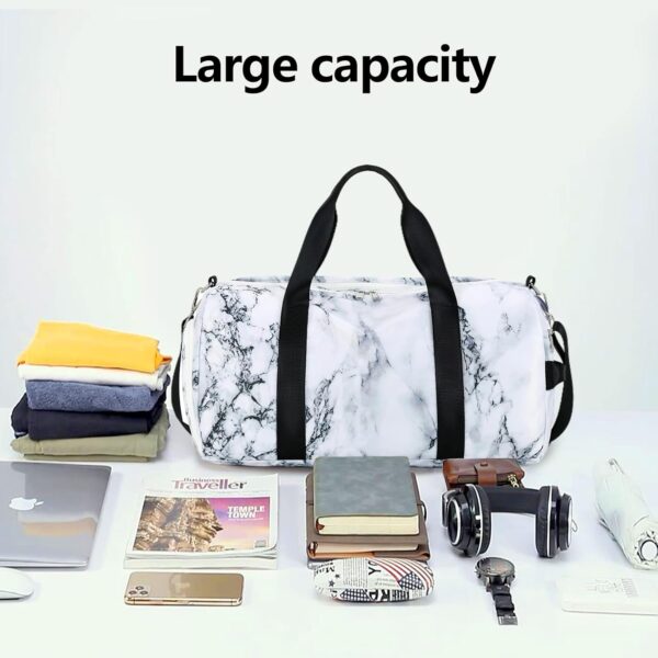 Sport Gym Duffle Travel Bag for Men Women Duffel with Shoe Compartment, Wet…