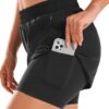 Stelle Women 2 in 1 Running Shorts High Waisted Athletic Shorts Gym Workout Shorts…