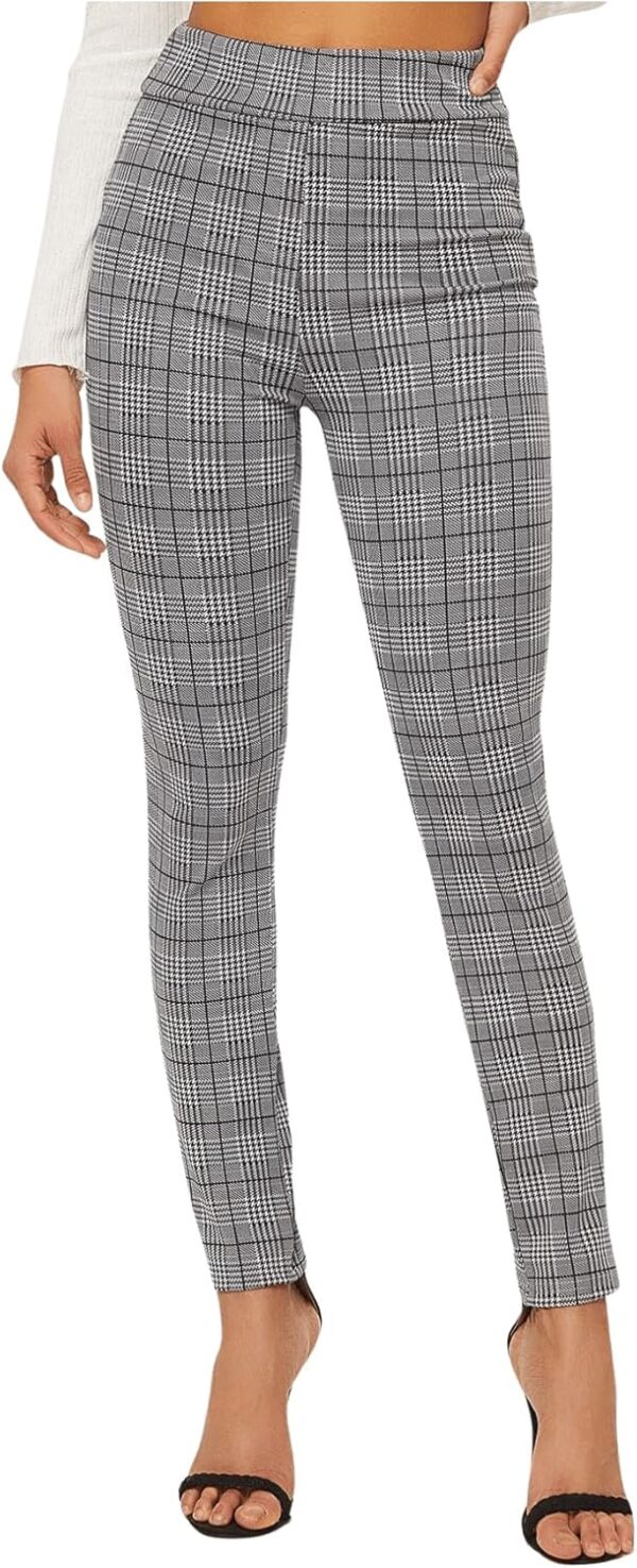 SweatyRocks Women’s Casual Skinny Leggings Stretchy High Waisted Work Pants