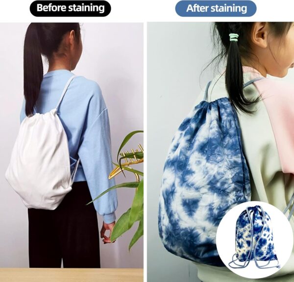 12 Pcs Tie Dye Drawstring Bags White Sublimation Blank Backpack Drawstring…