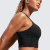 CRZ YOGA Butterluxe Racerback Longline Sports Bras for Women – High Neck…