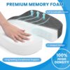 TushGuard Seat Cushion – Memory Foam Cushion for Office Chair, Car Seat, Airplane,…