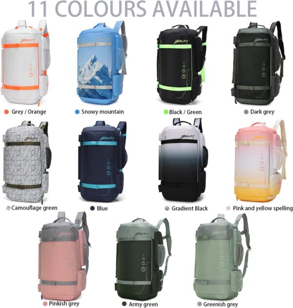 BE SMART 40L Extra Large Gym Backpack for Men, Big Gym Bag with Shoes…