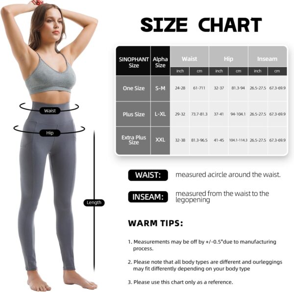 Leggings for Women with Pockets – High Waisted Workout Leggings for Women…