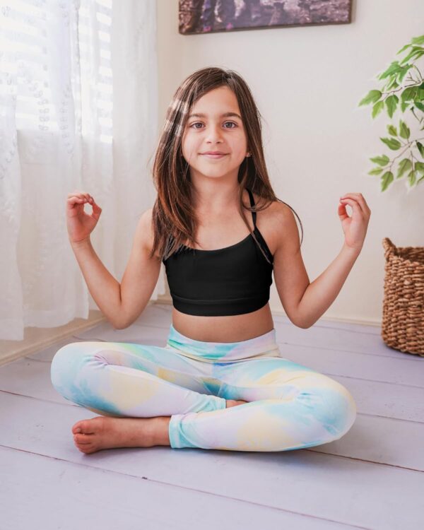 Stelle Girls Sports Bra Training Bra Spaghetti Strap Y Back Bra Yoga Crop…