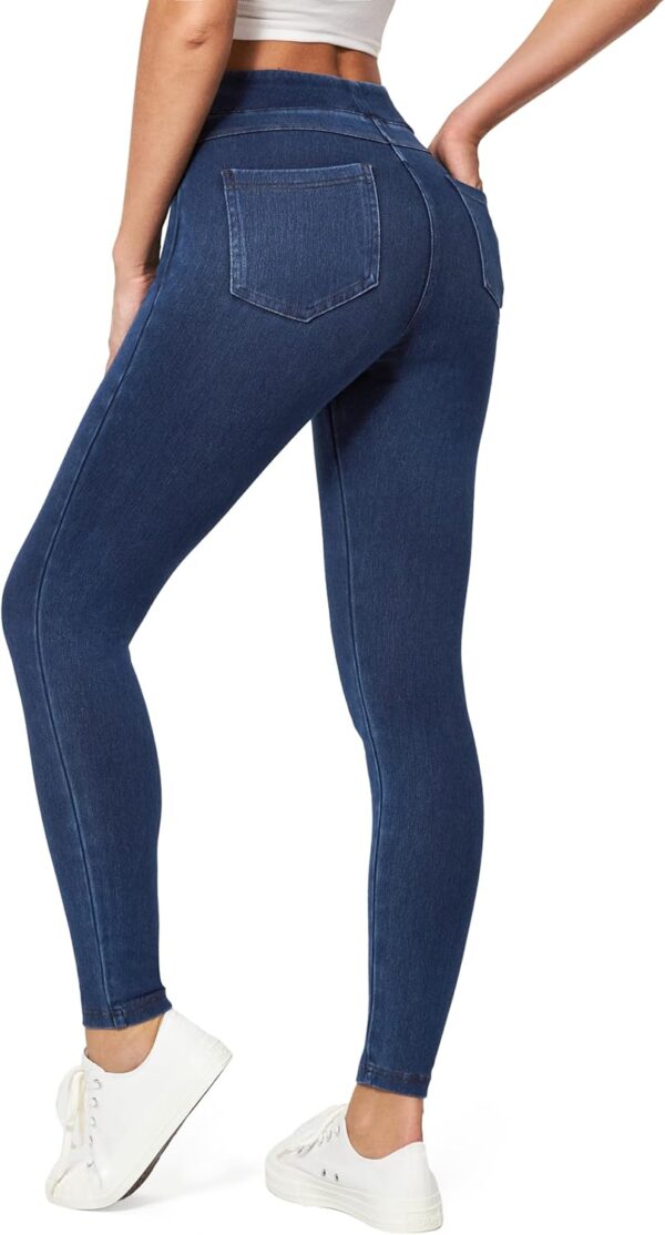 IUGA Jeggings for Women Tummy Control Stretchy High Waisted Jeans Pull on…