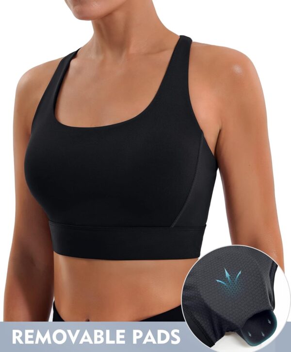 Ewedoos High Support Sports Bras for Women Adjustbale Supportive High Impact…