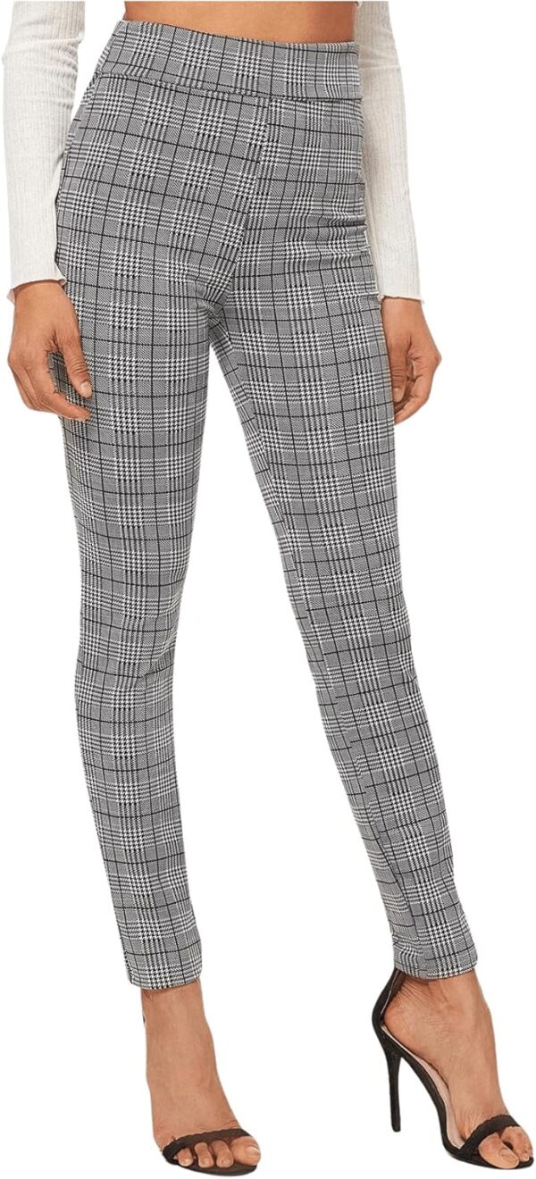 SweatyRocks Women’s Casual Skinny Leggings Stretchy High Waisted Work Pants