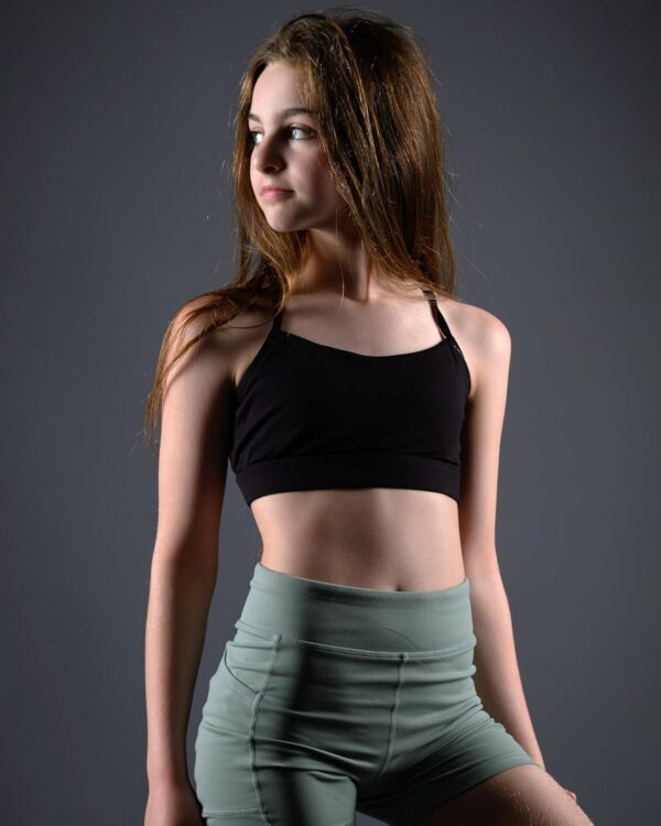 Stelle Girls Sports Bra Training Bra Spaghetti Strap Y Back Bra Yoga Crop…