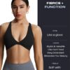 Aoxjox Women’s Workout Sports Bras Fitness Backless Padded Sienna Low Impact…