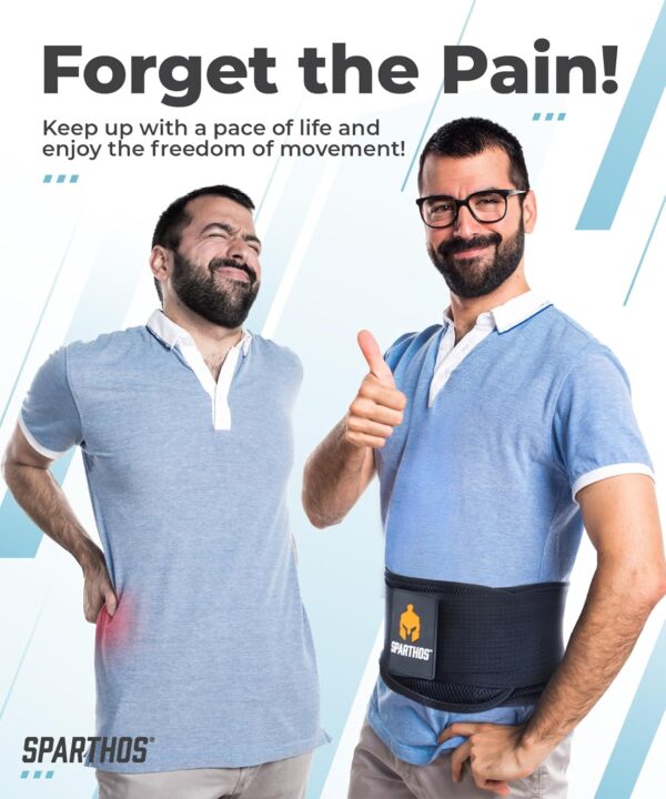 Sparthos Back Brace for Lower Back Pain – Immediate Relief from Sciatica, Herniated…
