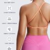 Aoxjox Women’s Workout Sports Bras Fitness Sienna Low Impact Bra Yoga Crop Tank