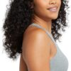 Hanes Women’s Racerback Cotton T-Back Bralette (3 Pack)