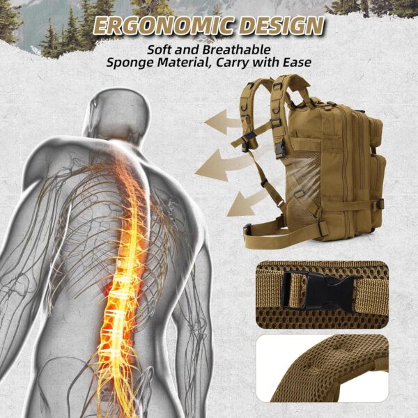 Small Military Tactical Backpack, 30L Tactical Assault Bag for Men, Army…