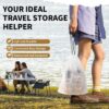 20 Pack Shoe Bags for Travel, 15.7″ x 11.8″ Clear Travel Shoe Bags for…