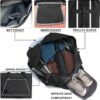 Gym Bags for Women Men with Wet & Shoe Compartment, 40L Foldable Travel…
