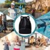 HUA ANGEL Waterproof Drawstring Backpack Lightweight Nylon Gym Bag with Shoe…