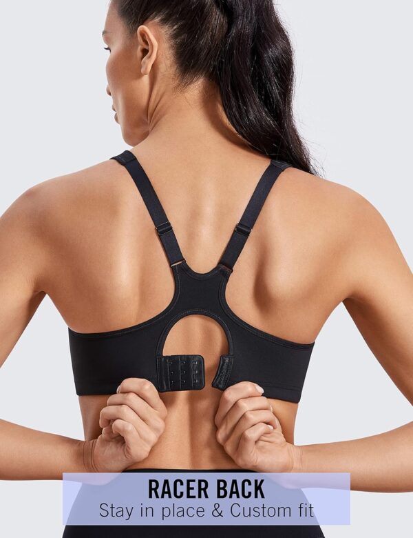SYROKAN High Impact Sports Bras for Women High Support Unlined Underwire…