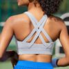 RUNNING GIRL Sports Bra for Women High Support,Molded Cup Strappy Running…