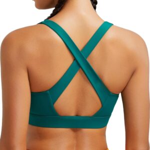 RUNNING GIRL High Impact Sports Bras for Women, High Support Running Strappy…