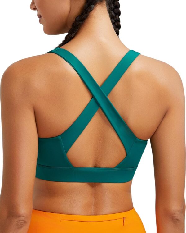 RUNNING GIRL High Impact Sports Bras for Women, High Support Running Strappy…