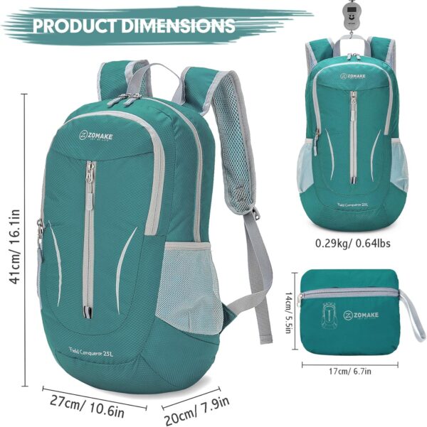ZOMAKE Ultra Lightweight Packable Backpack 25L, Foldable Hiking Backpacks…