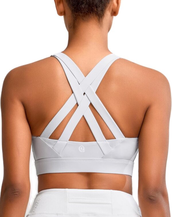 RUNNING GIRL Sports Bra for Women High Support,Molded Cup Strappy Running…