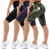 SUNCLOVE 3 Pack Biker Shorts for Women Tummy Control Workout Yoga Gym Running Shorts...