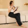 AFITNE Women’s Yoga Pants Wide Leg Workout Leggings Flare Casual Lounge…