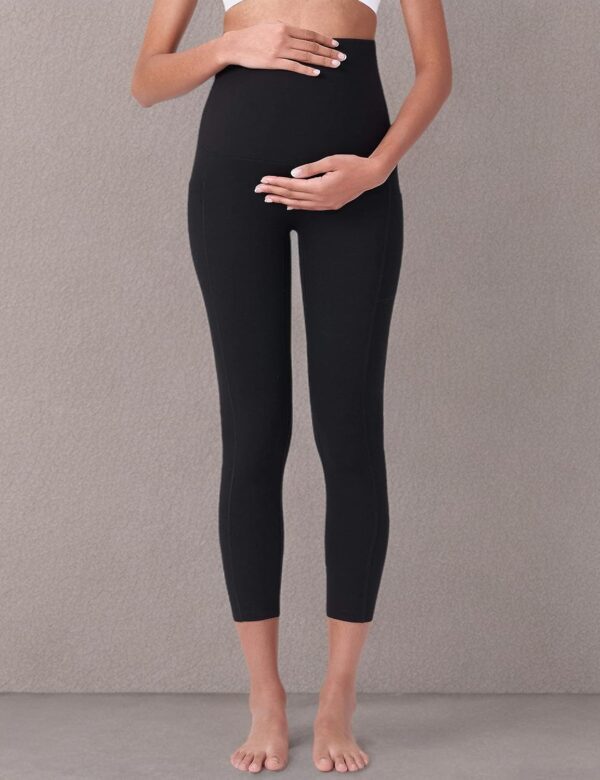 POSHDIVAH Women’s Maternity Capri Leggings Over The Belly Pregnancy Workout…