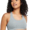 Hanes Women’s Racerback Cotton T-Back Bralette (3 Pack)