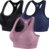 Heathyoga High Impact Sports Bras for Women High Support Padded Sports Bra...