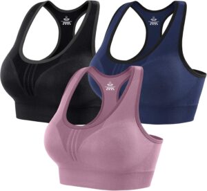 Heathyoga High Impact Sports Bras for Women High Support Padded Sports Bra…