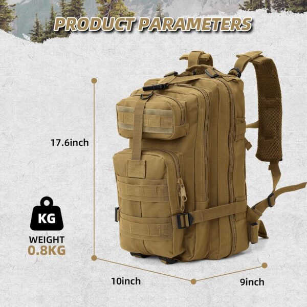 Small Military Tactical Backpack, 30L Tactical Assault Bag for Men, Army…