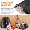 Drawstring Backpack Sports Gym Bag for Women Men Large Size With Two Zipper…