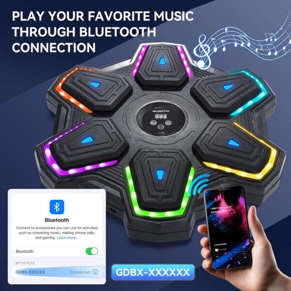 METROLLER Music Boxing Machine for Adults with GlovesWall Mounted Electronic…