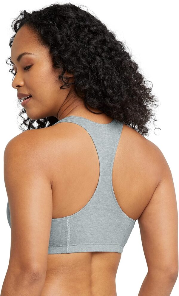 Hanes Women’s Racerback Cotton T-Back Bralette (3 Pack)