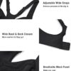 SYROKAN High Impact Sports Bras for Women High Support Unlined Underwire…