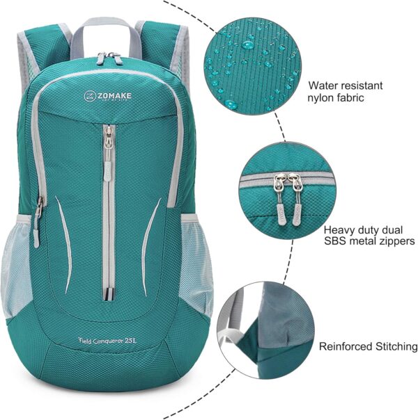 ZOMAKE Ultra Lightweight Packable Backpack 25L, Foldable Hiking Backpacks…