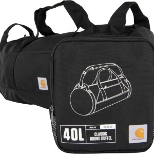 Carhartt Classic Round Duffel with Utility Pouch, Heavy-Duty,…
