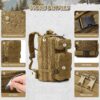 Small Military Tactical Backpack, 30L Tactical Assault Bag for Men, Army…