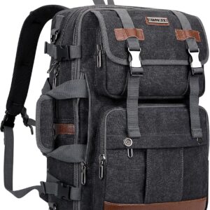 WITZMAN Canvas Travel Backpack for Men Large Laptop Backpack Fit 17 inch…