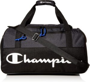 Champion Unisex Adult Velocity Duffel Bag, Grey/Black, One Size US