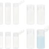 BENECREAT 10Pcs 12ml/18ml/30ml Travel Bottles Plastic Toiletry Bottles Flip Cap...