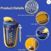 BOLT Protein Shake Bottle Mixer, Workout Drinks Blender, 100% leak proof shake bottles…