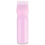 Root Comb Applicator Bottle, 6 Ounce Plastic Squeeze Hair Dye Oil Applying Applicator...